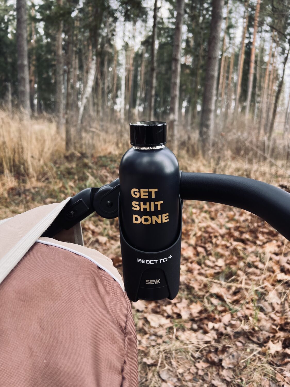 Бутылка для воды SEIK /термос Get shit done - в черном цвете 500мл — изображение 8