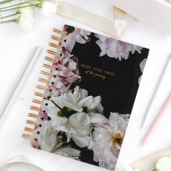 Планировщик Happy Calender 25/26 на английском языке, на спирали -  peonies