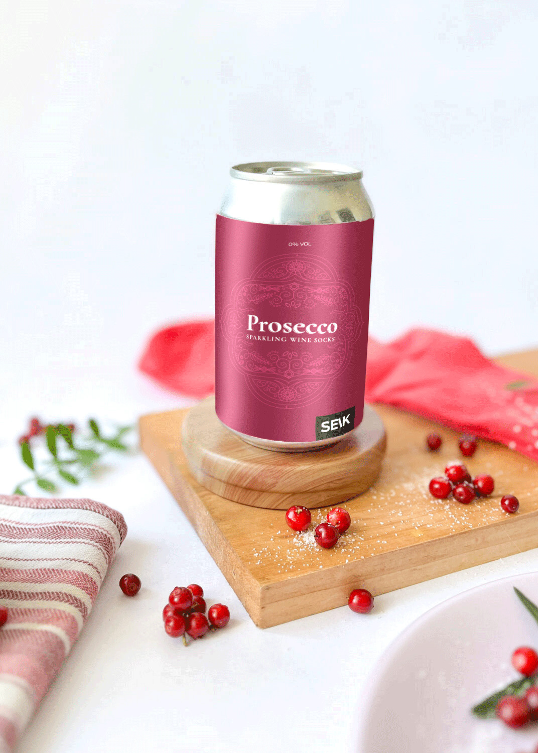 Носки с игристым вином Prosecco женские, размер 35-40