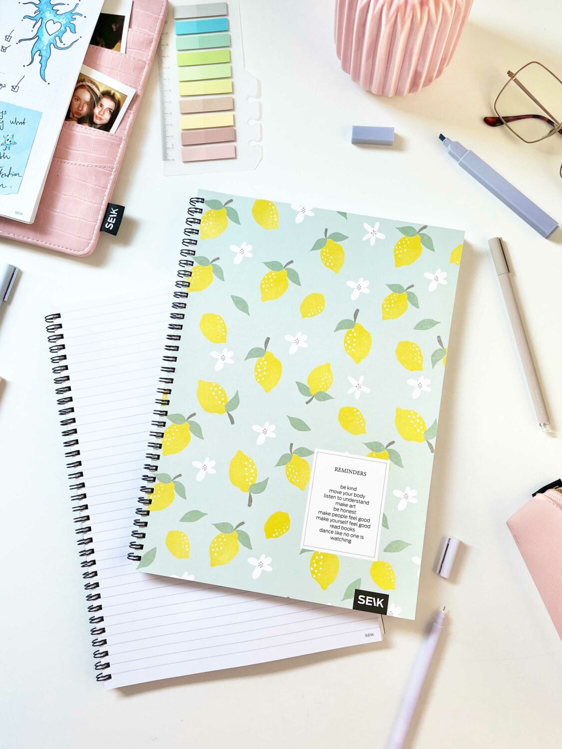 A4 Bullet Journal / Блокнот в точку со спиральным переплетом - reminders