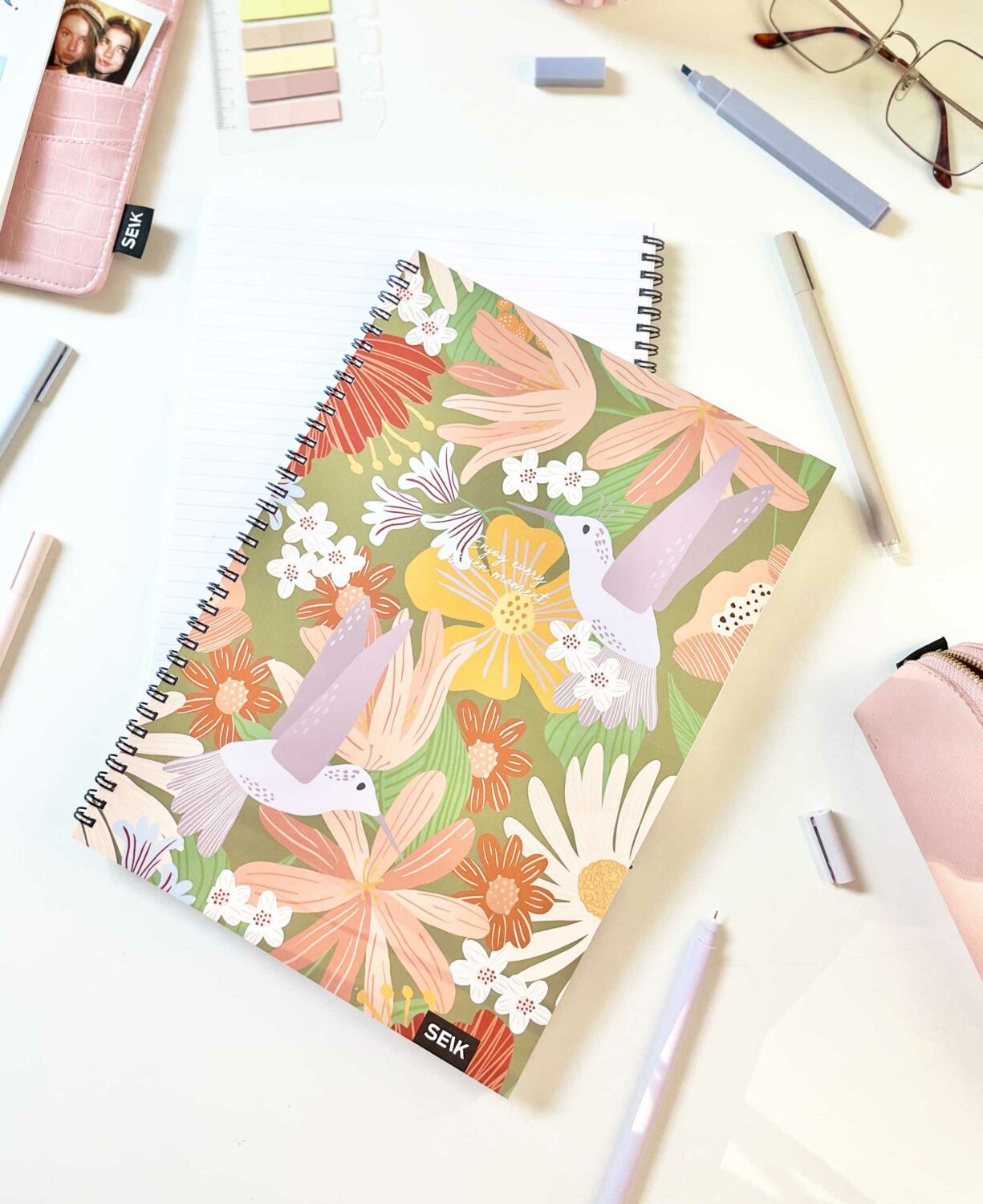 A4 Bullet Journal / Блокнот в точку со спиральным переплетом - jungle