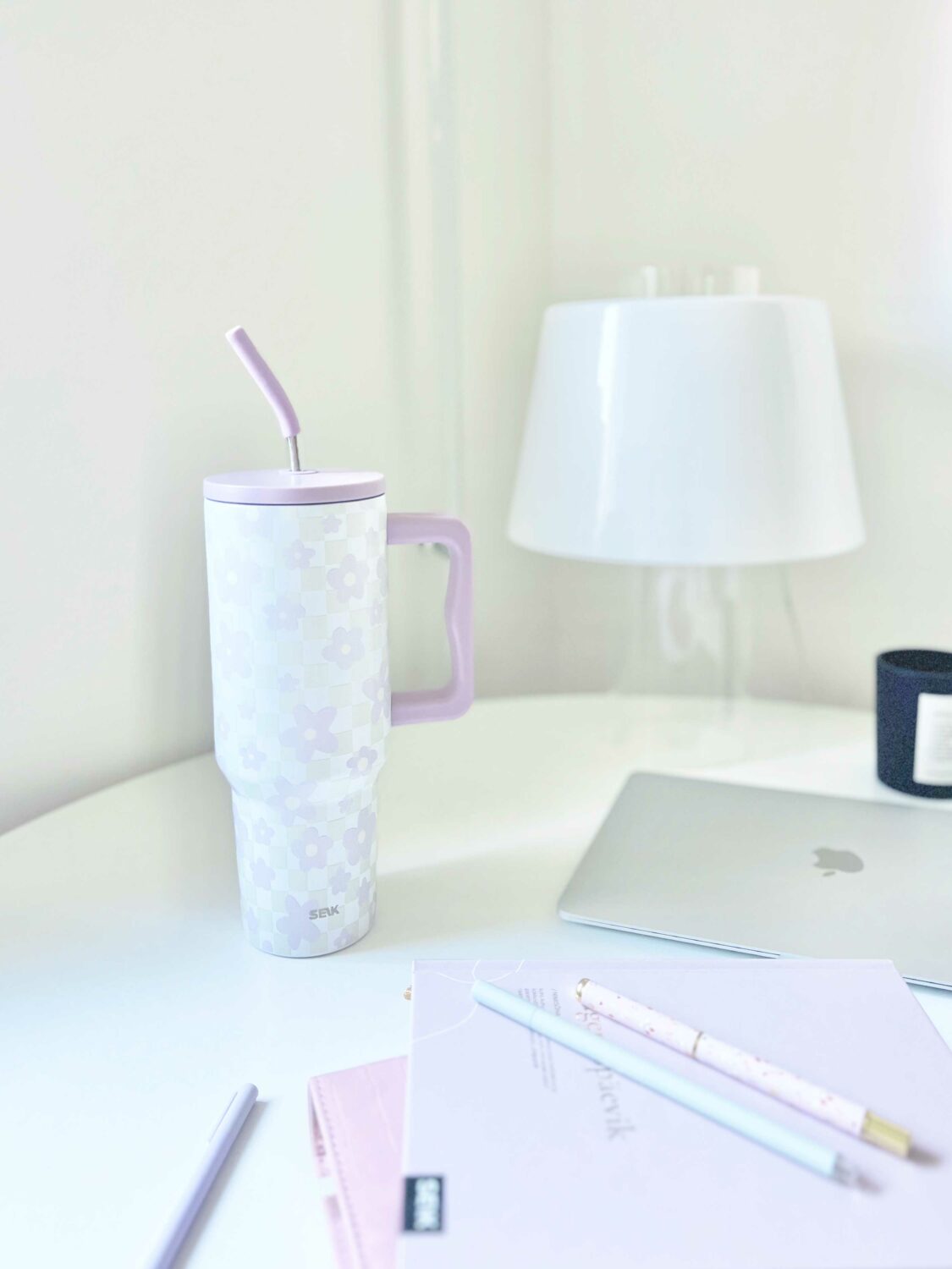 Термокружка Tumbler - цветы, 1200 мл — изображение 8