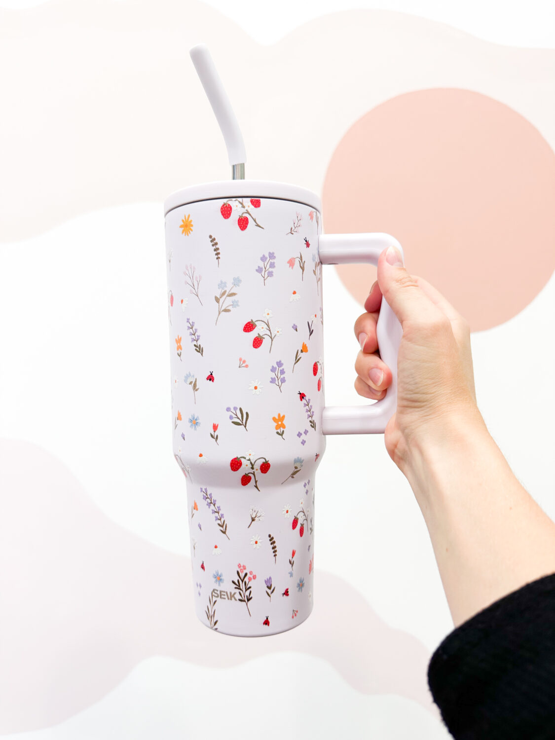 Термокружка Tumbler - клубника, 1200 мл — изображение 4