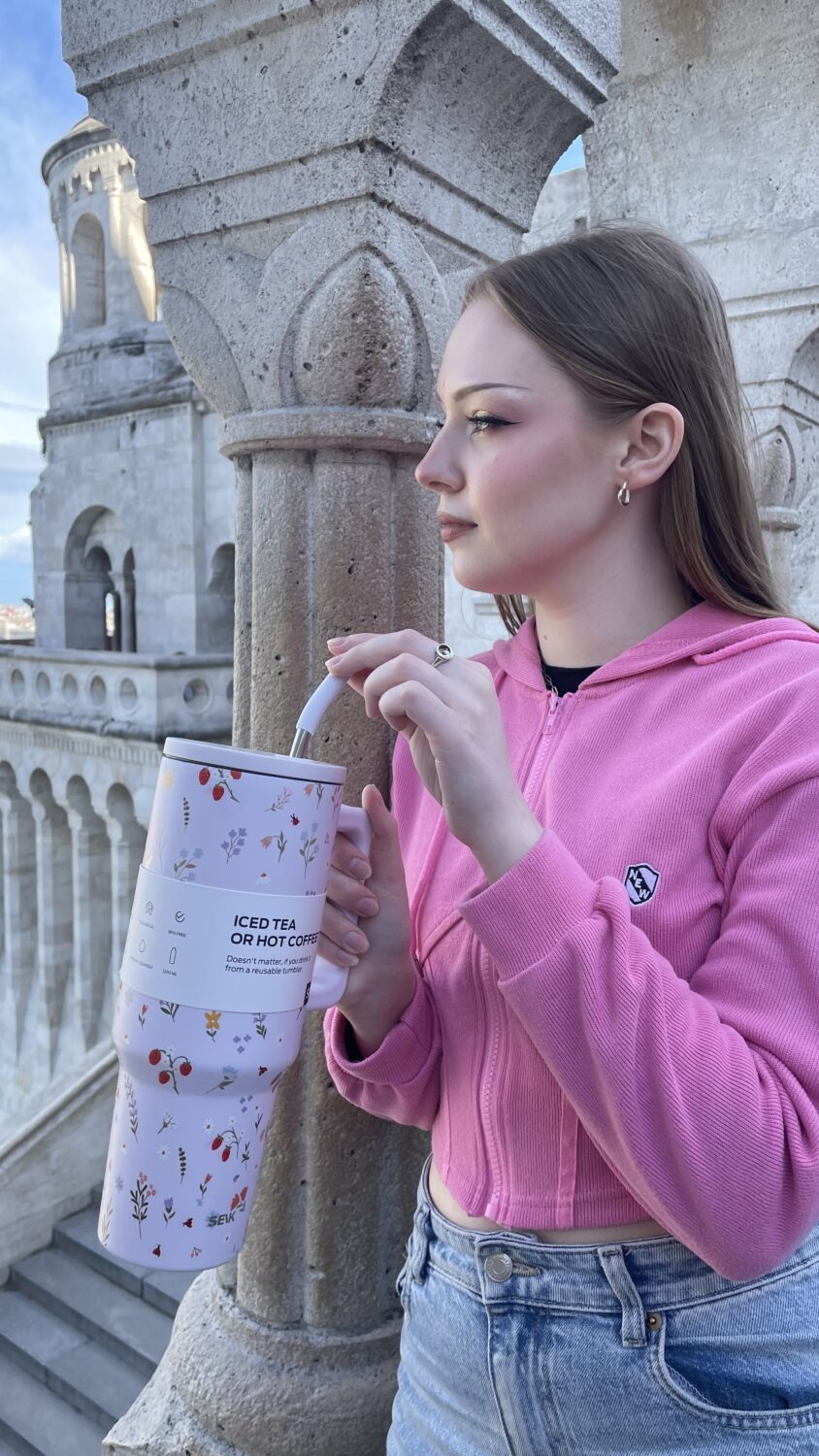 Термокружка Tumbler - клубника, 1200 мл — изображение 7