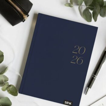 Планер Happy Calendar 2026 (A5) — тёмно-синий